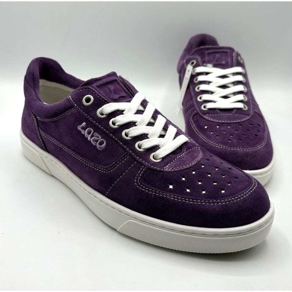 "NEW" LAZO Hypernova Shoes Unisex Size Women 10.5 Men 9 Purple Suede Sneaker NIB